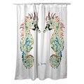 Betsy Drake Betsy Drake SH388W Betsys Seahorses White Shower Curtain SH388W